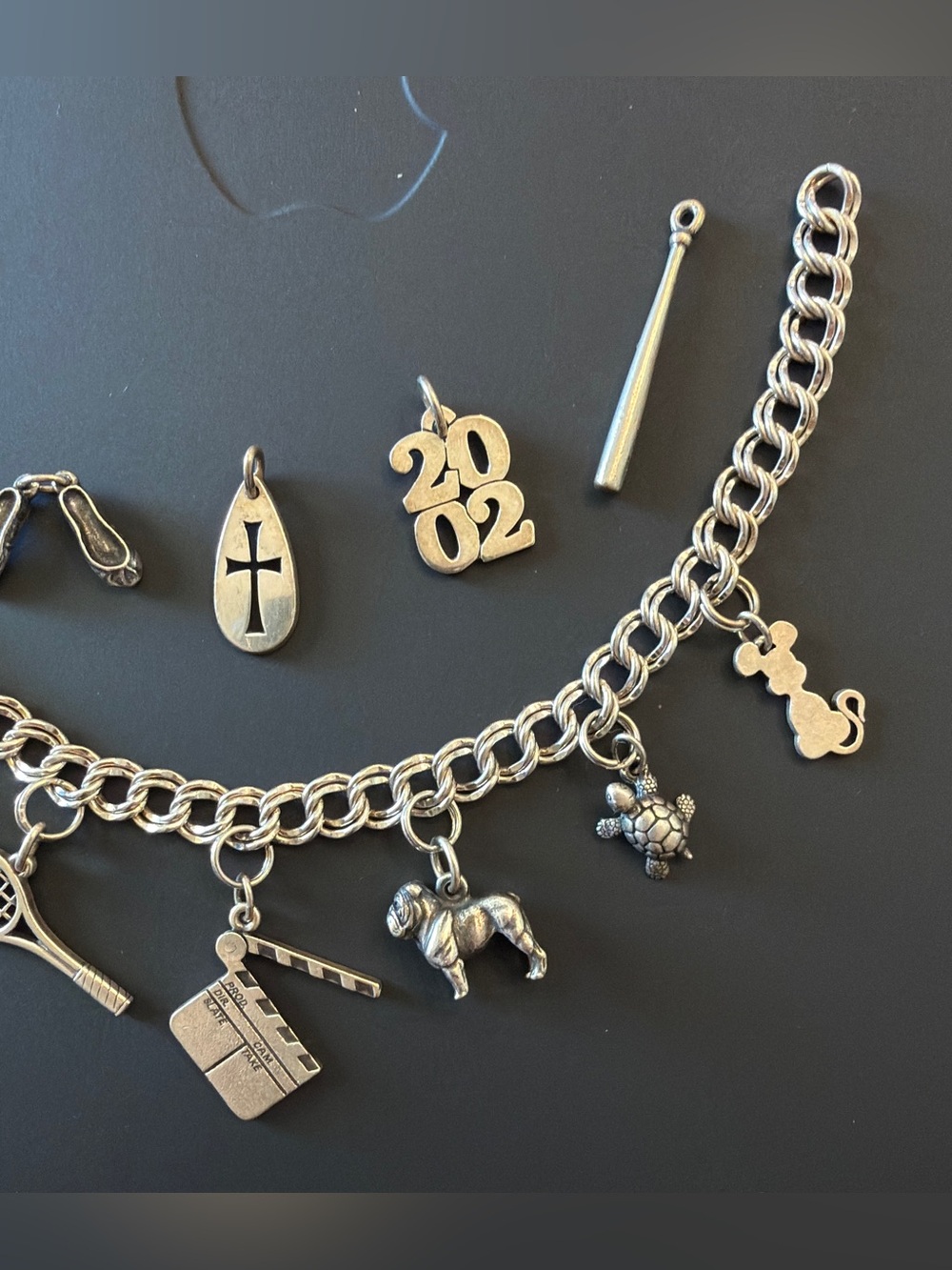 James Avery Charm Bracelet Ring and Pendant - Several Discontinued RARE BULLDOG - Picture 6 of 7